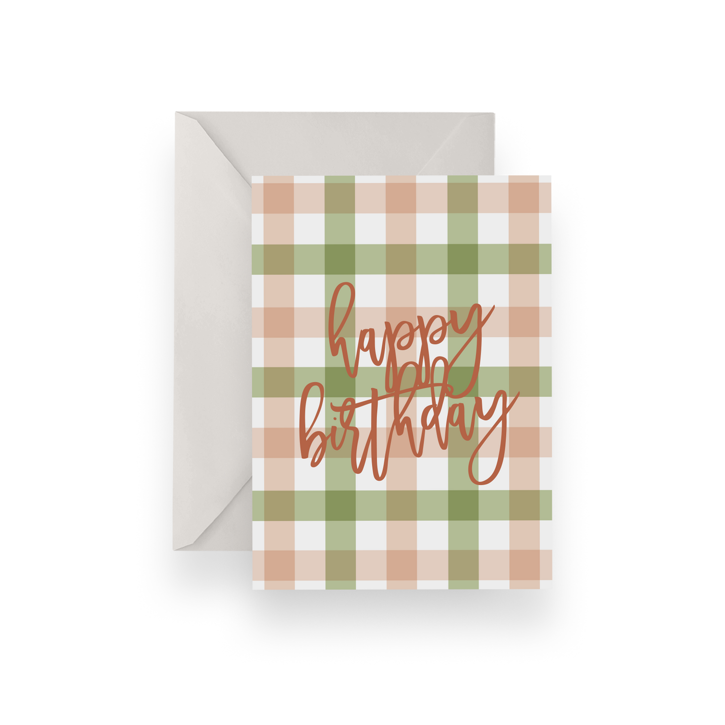 Multi Gingham Birthday Card