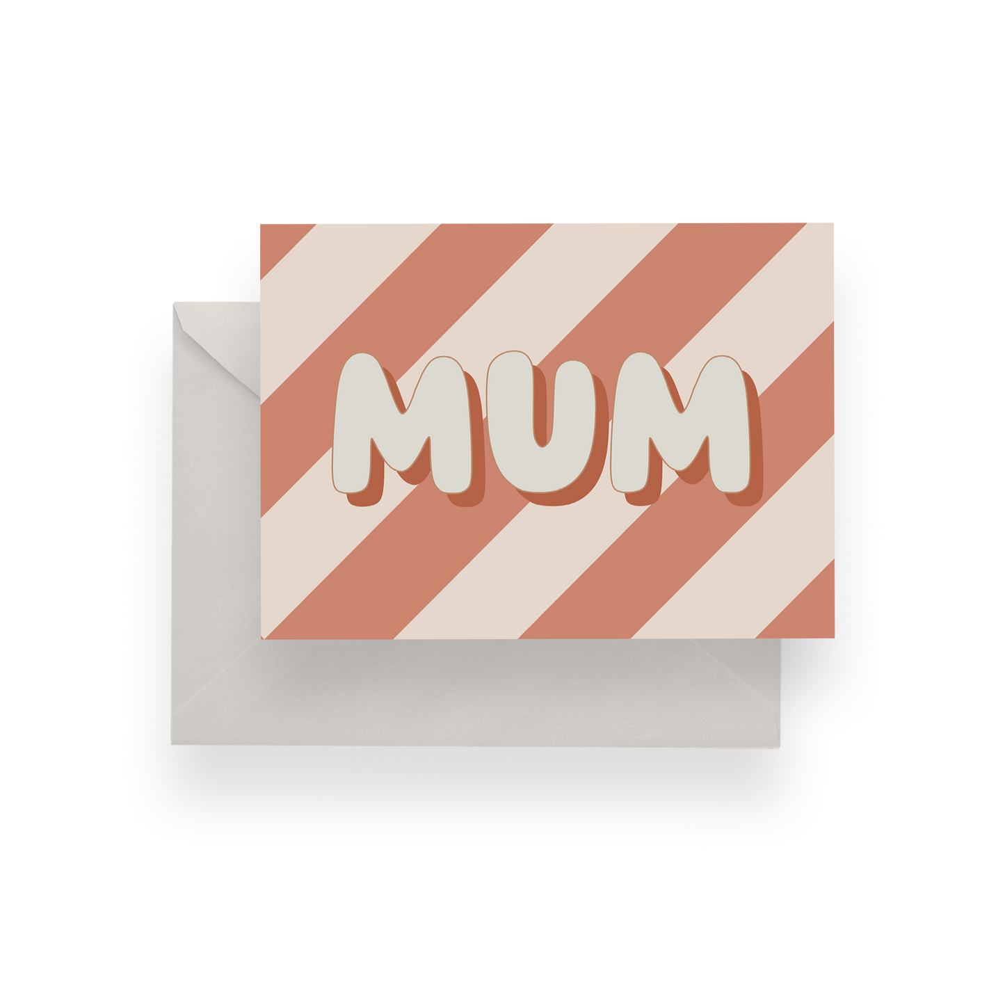 Diagonal Stripe Mum Card