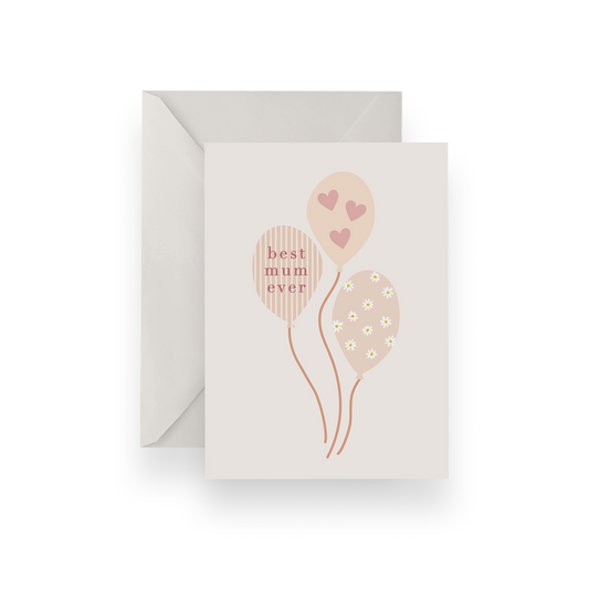 Balloon Mum Card