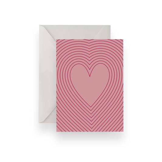 Line Heart Card