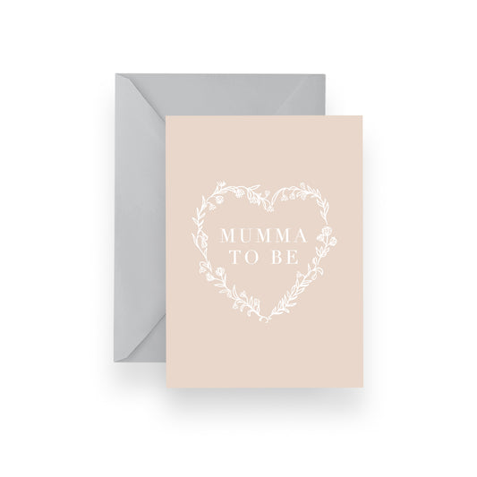 Mumma Heart Floral Card