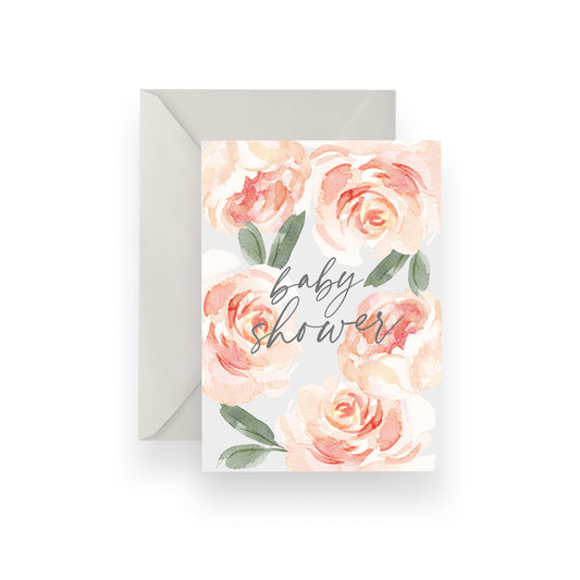 Floral Baby Shower Card