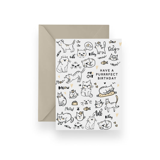 Purrfect Birthday Card