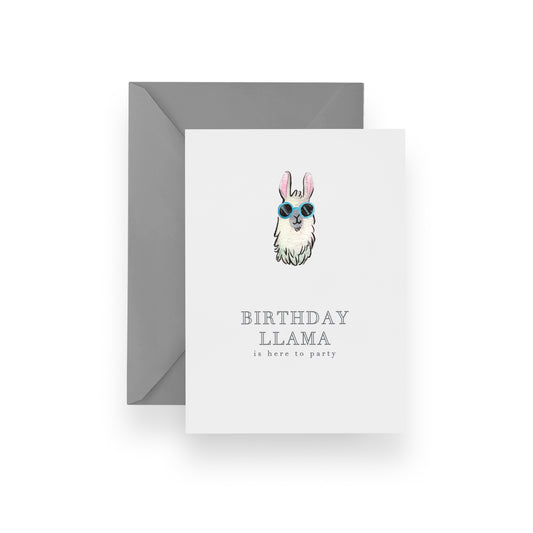 Birthday Llama Card