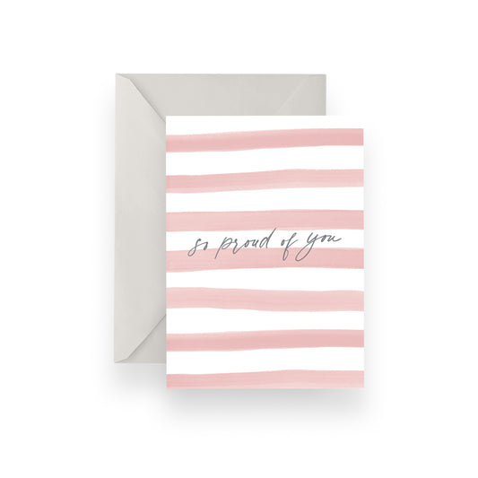 Pink Proud Of You Card