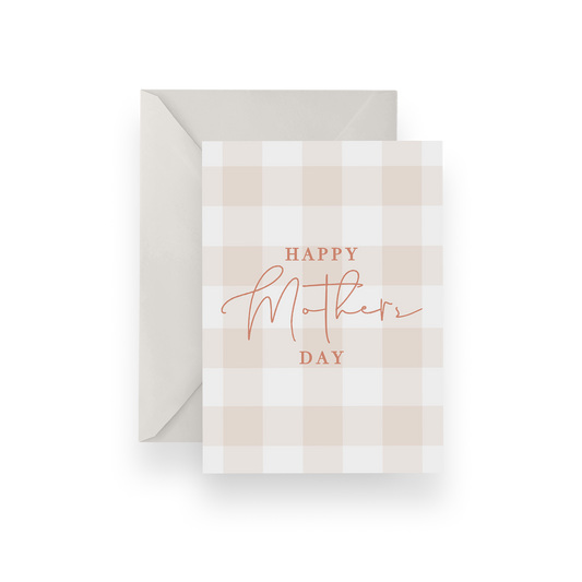 Gingham Mother Card