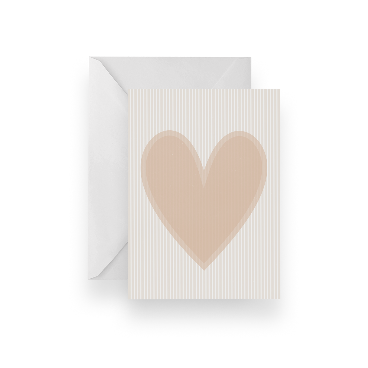 Stripe Heart Card