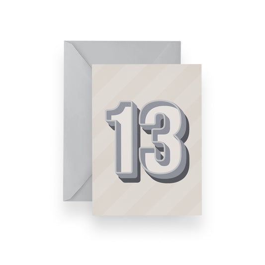 Stripe Thirteen Card