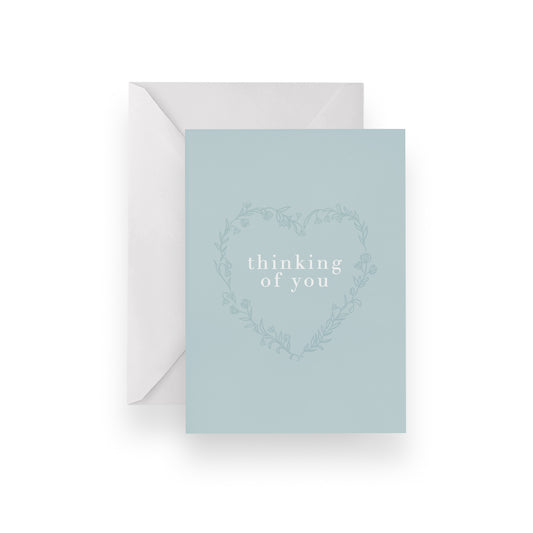 Heart Floral Sympathy Card