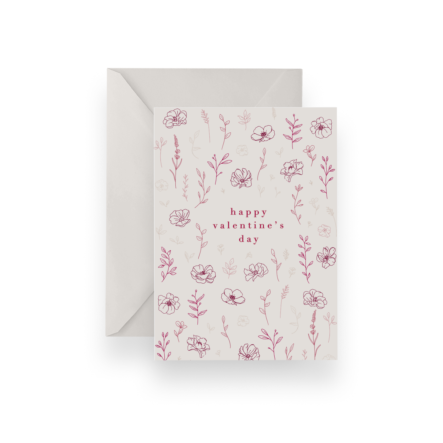 Floral Valentine Card