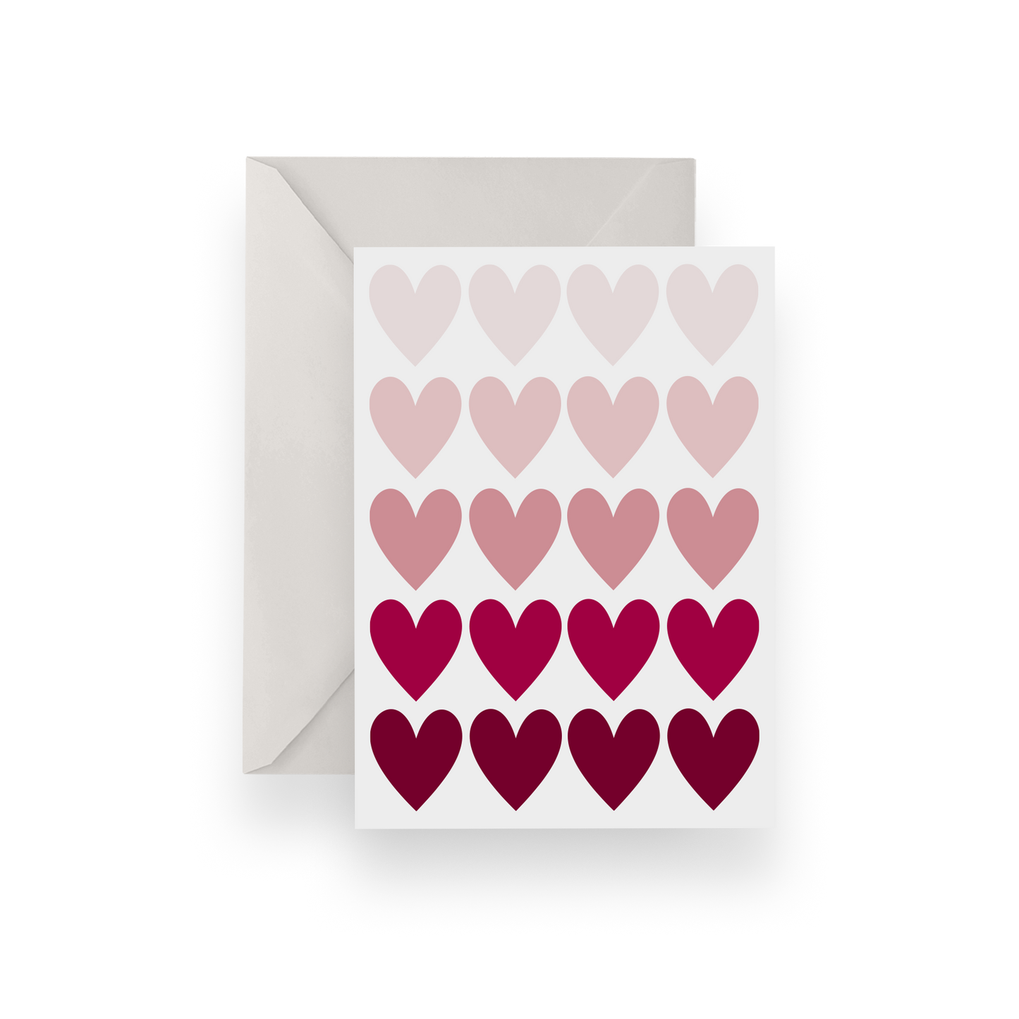 Ombre Hearts Card