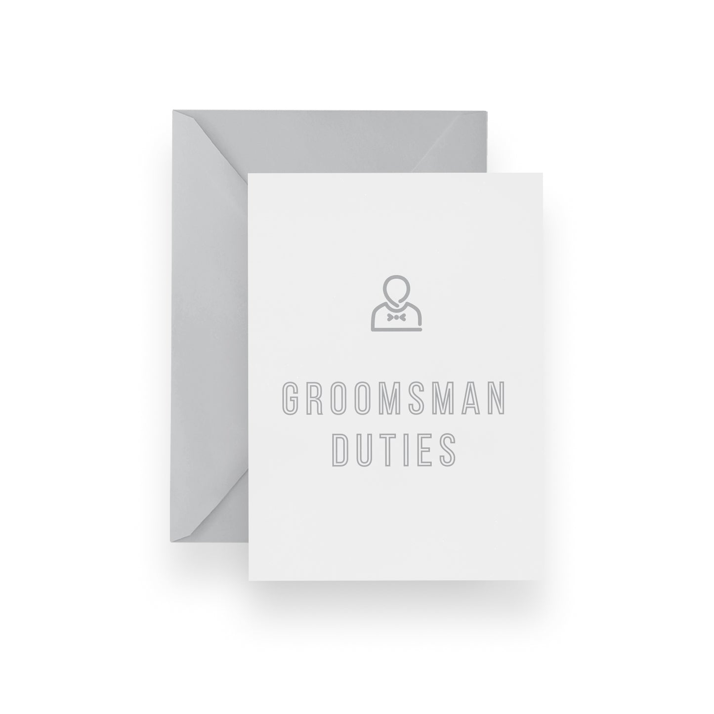 Groomsman Duties Card