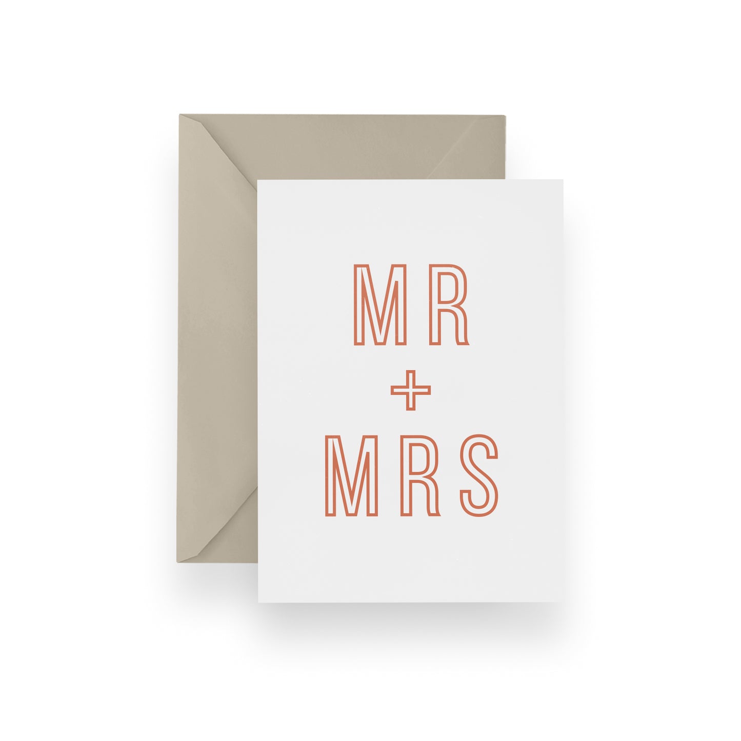 Block Mr + Mrs Card