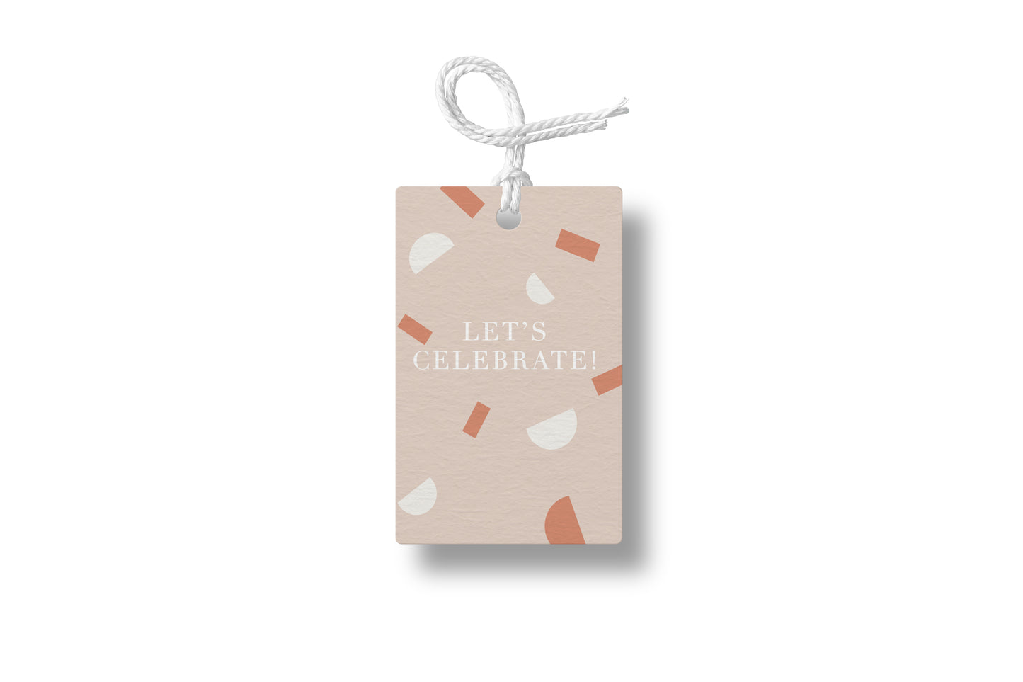 Celebrate Speckles Gift Tag