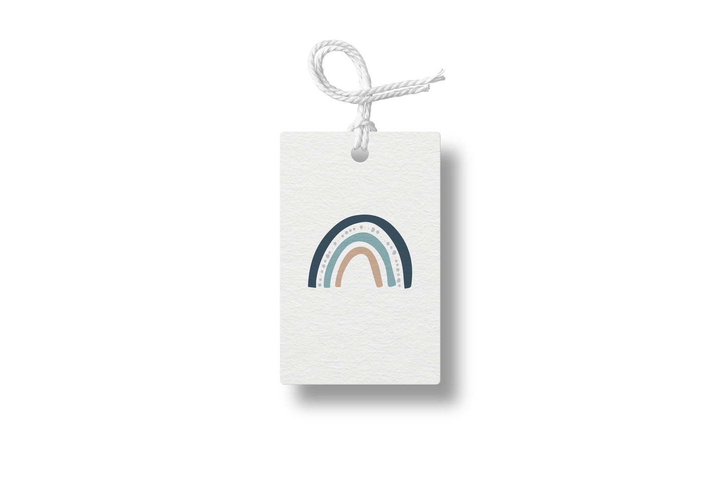 Blue Rainbow Gift Tag