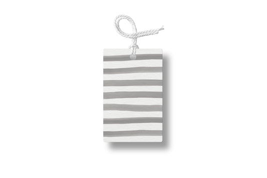 Grey Stripes Gift Tag