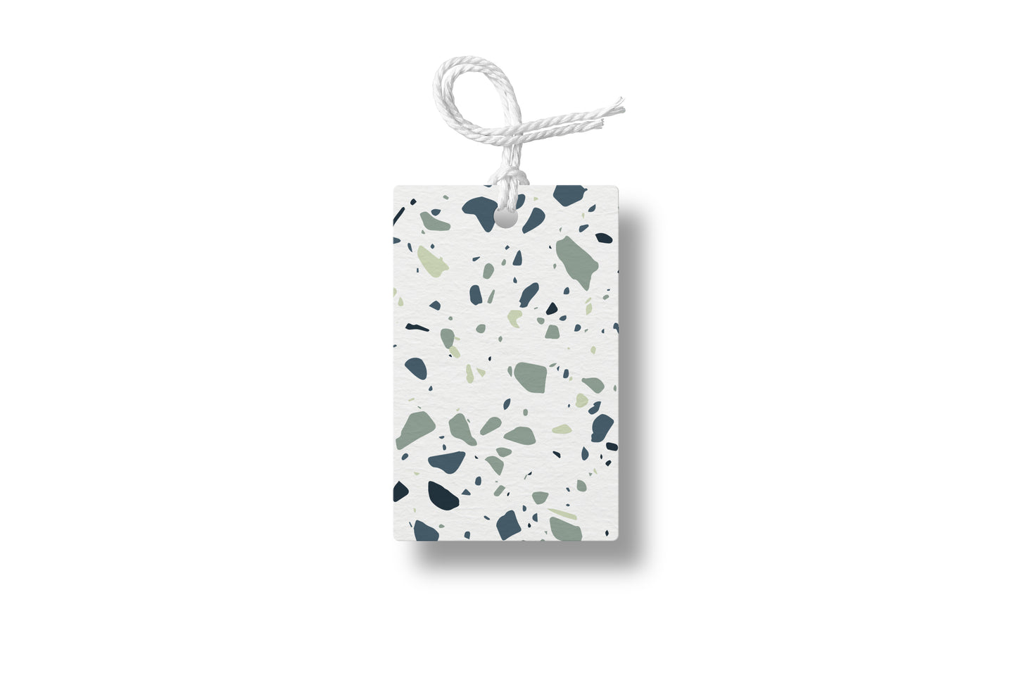 Mint Terrazzo Gift Tag