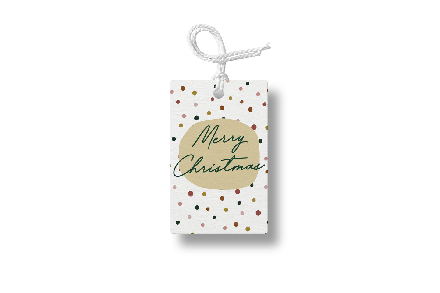 Spots Christmas Gift Tag